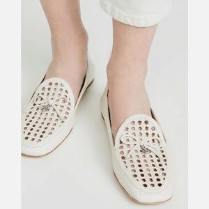 Tory Burch Tory Charm Woven Leather Loafer